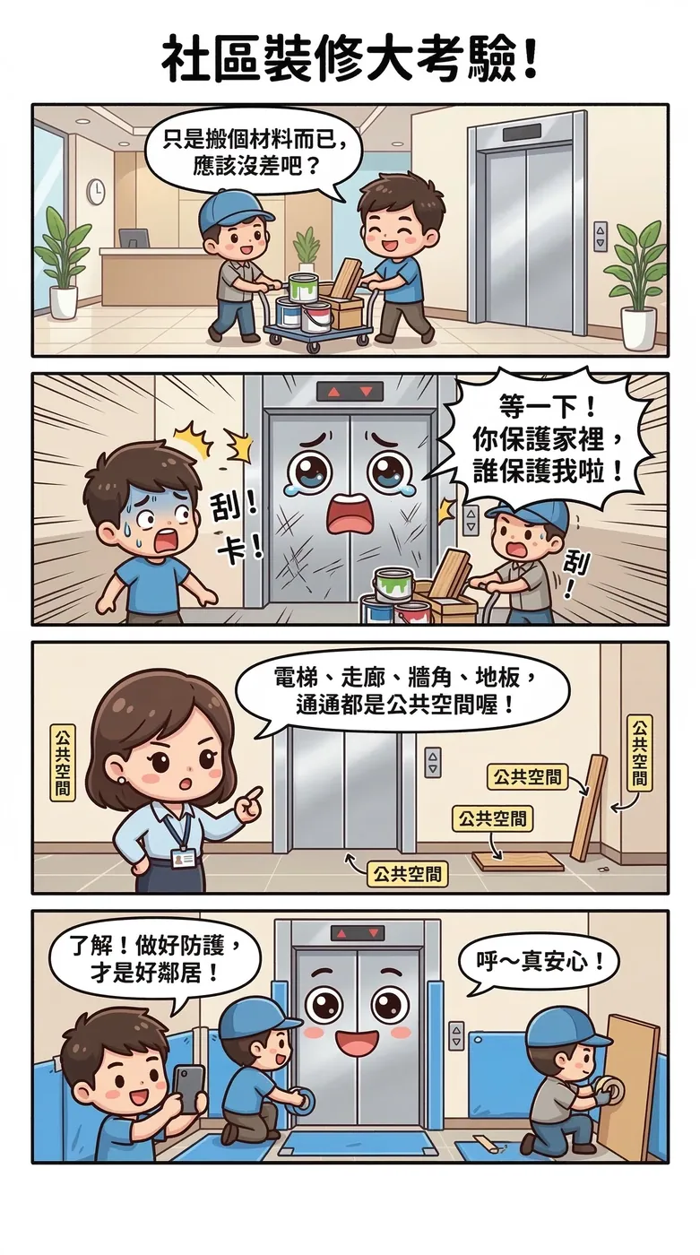 裝修還沒完,管委會先找上門:一場從電梯到走道的社區爭議